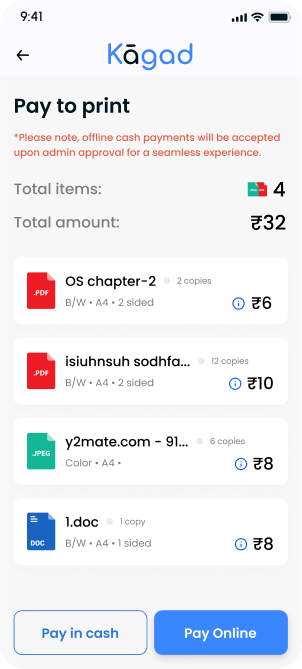 Kagad app payment screen gif